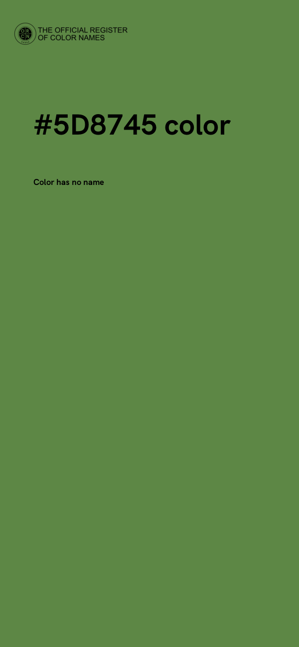 #5D8745 color image