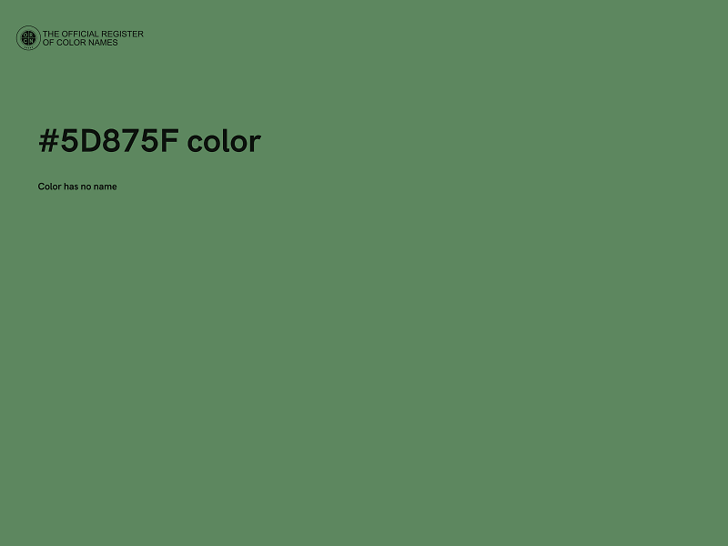 #5D875F color image