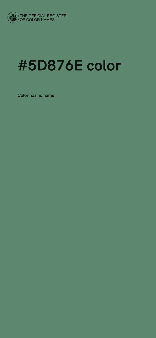 #5D876E color image