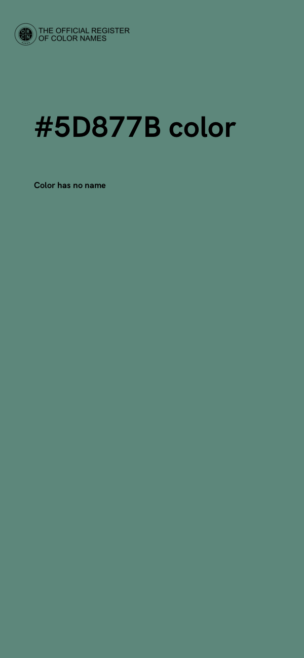 #5D877B color image