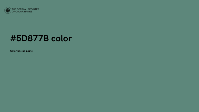 #5D877B color image