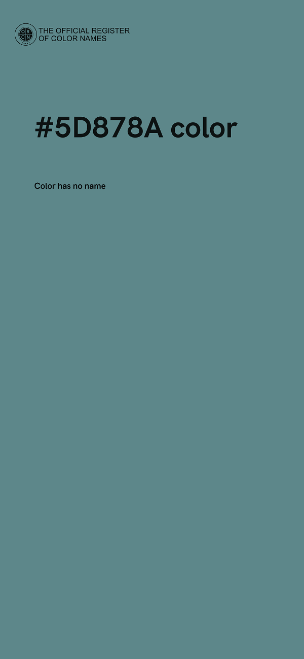 #5D878A color image