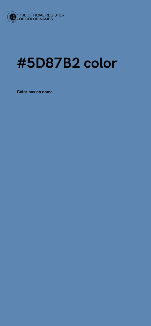 #5D87B2 color image