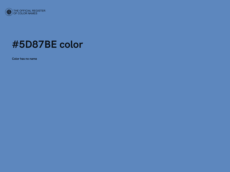 #5D87BE color image