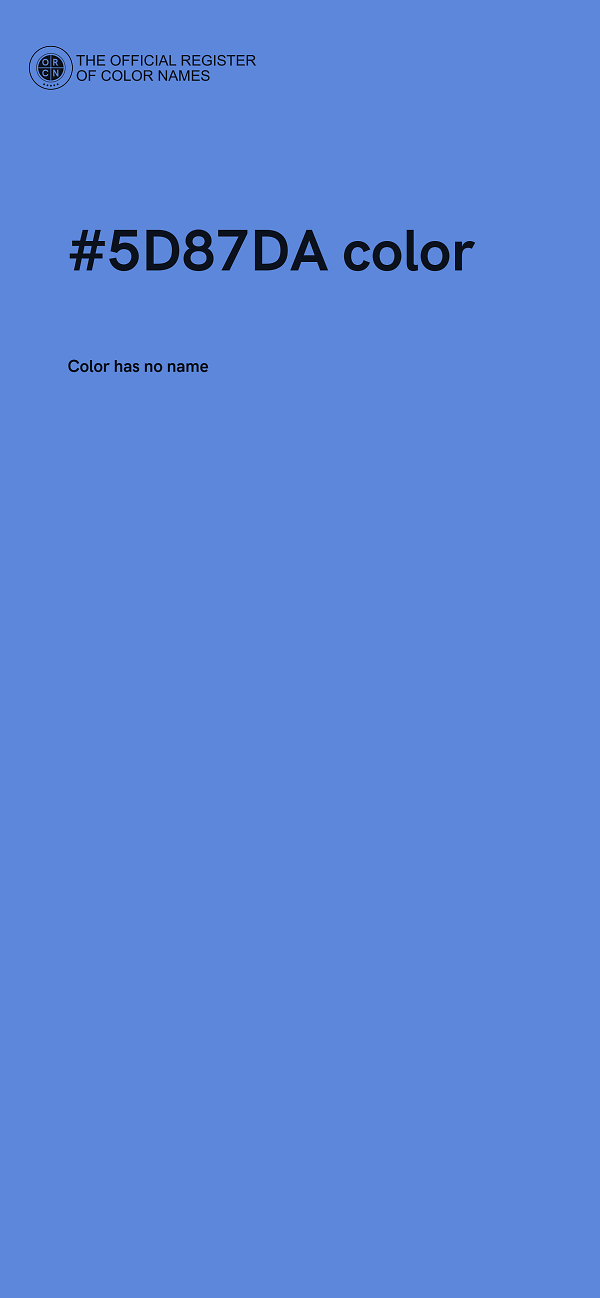 #5D87DA color image