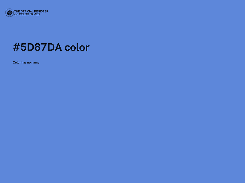 #5D87DA color image