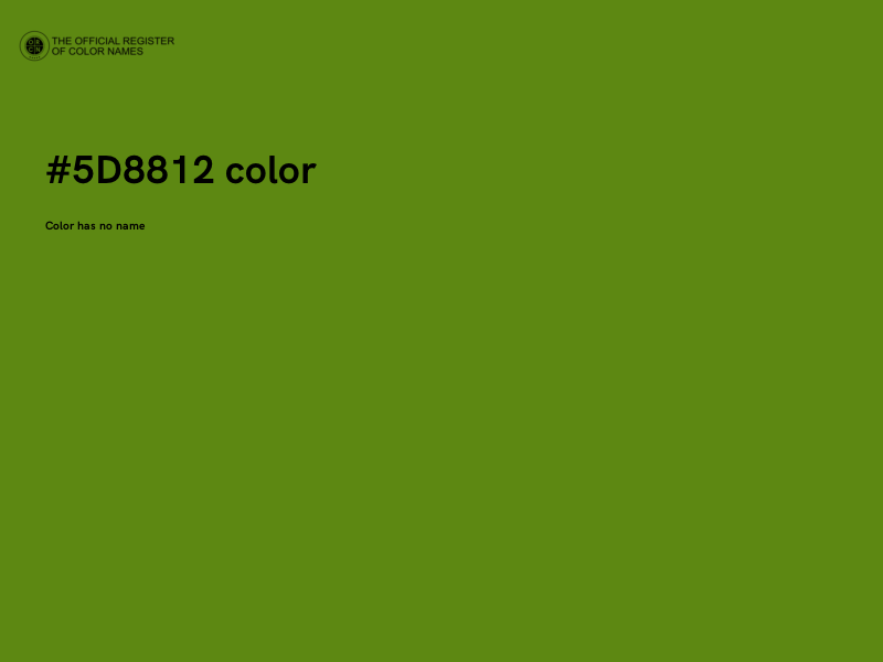 #5D8812 color image