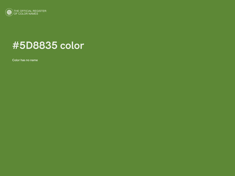 #5D8835 color image