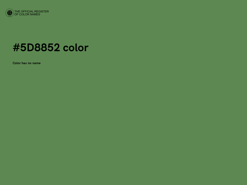 #5D8852 color image