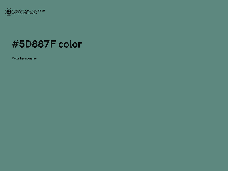 #5D887F color image