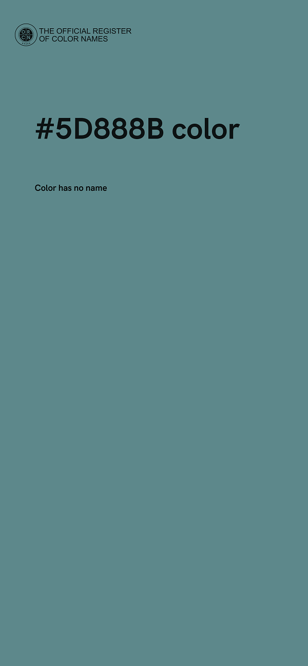 #5D888B color image