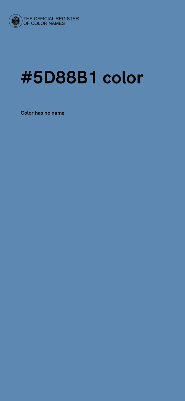 #5D88B1 color image