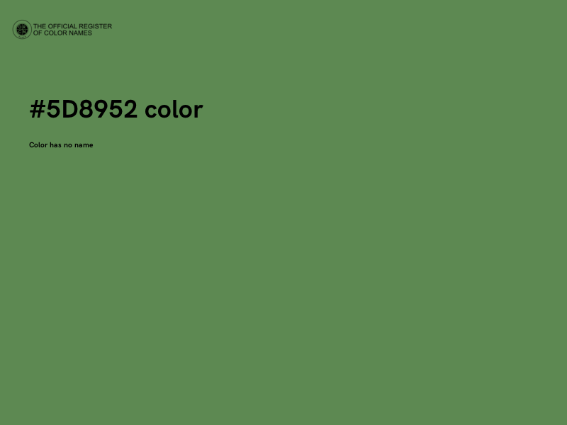 #5D8952 color image