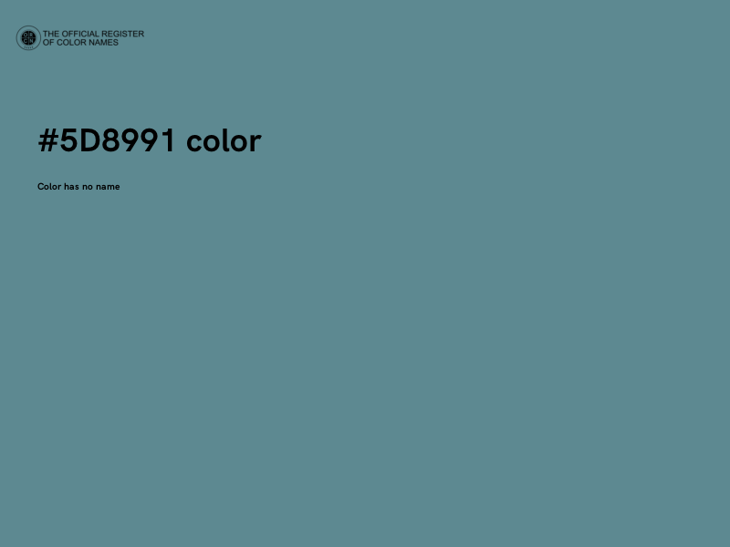 #5D8991 color image