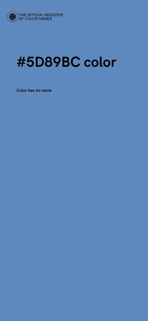 #5D89BC color image