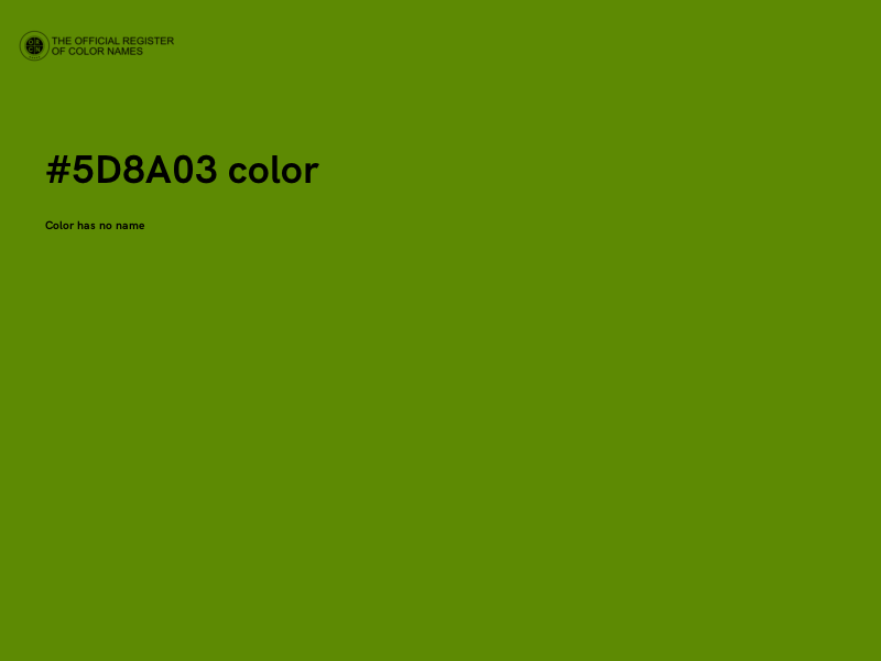 #5D8A03 color image