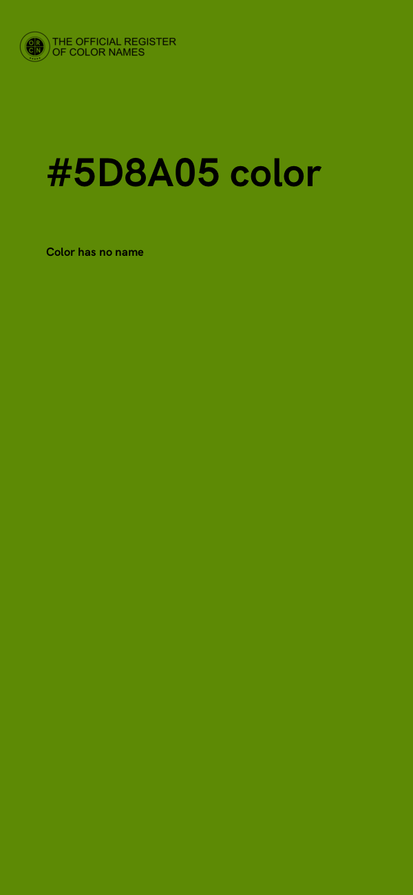 #5D8A05 color image