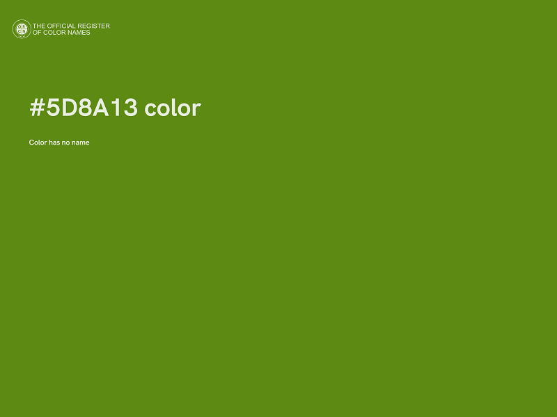 #5D8A13 color image