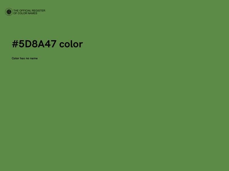 #5D8A47 color image
