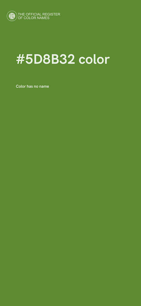 #5D8B32 color image