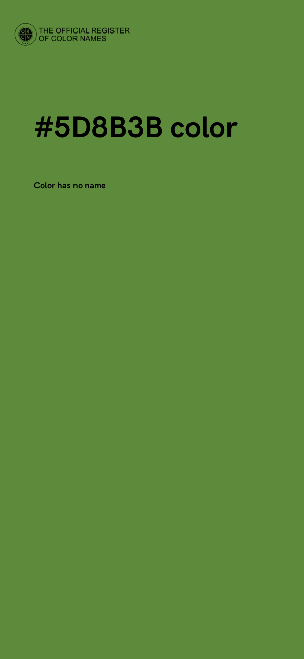 #5D8B3B color image