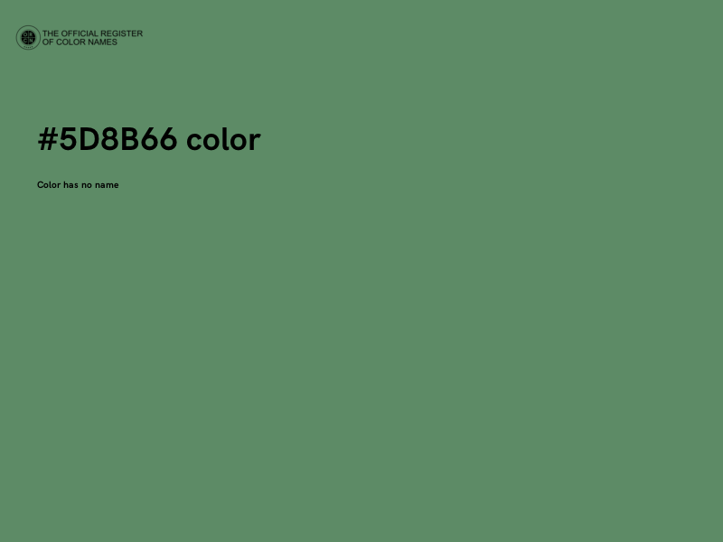 #5D8B66 color image