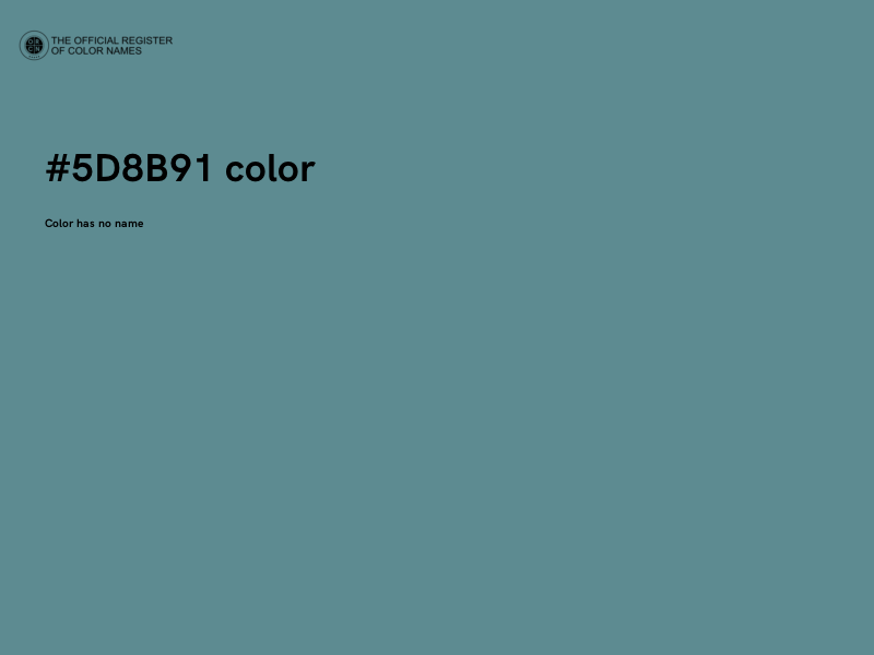 #5D8B91 color image