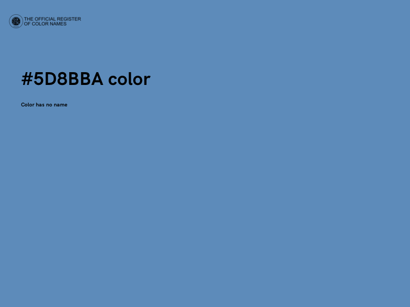 #5D8BBA color image