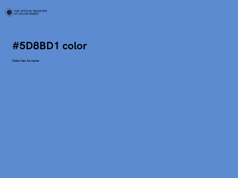 #5D8BD1 color image
