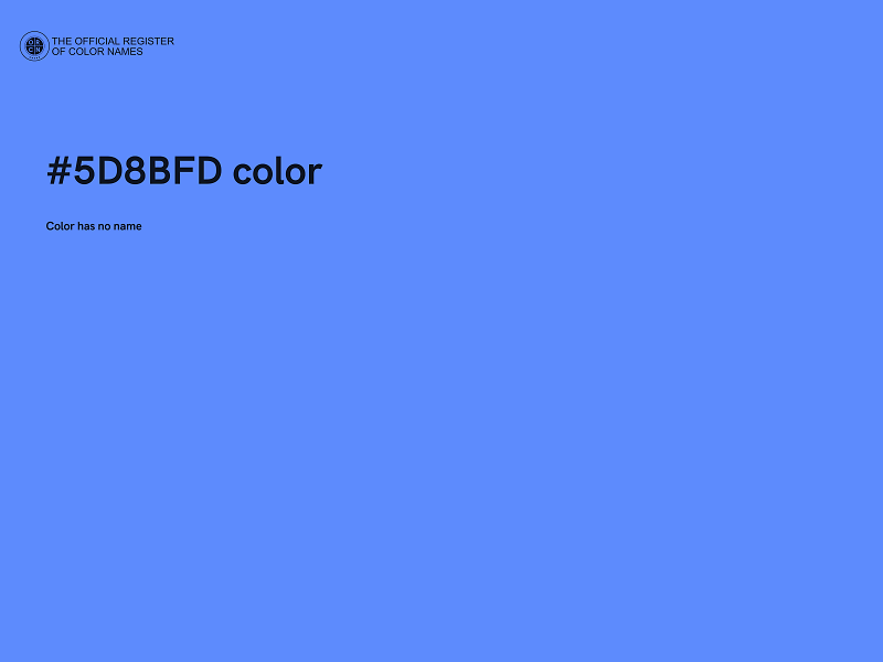#5D8BFD color image