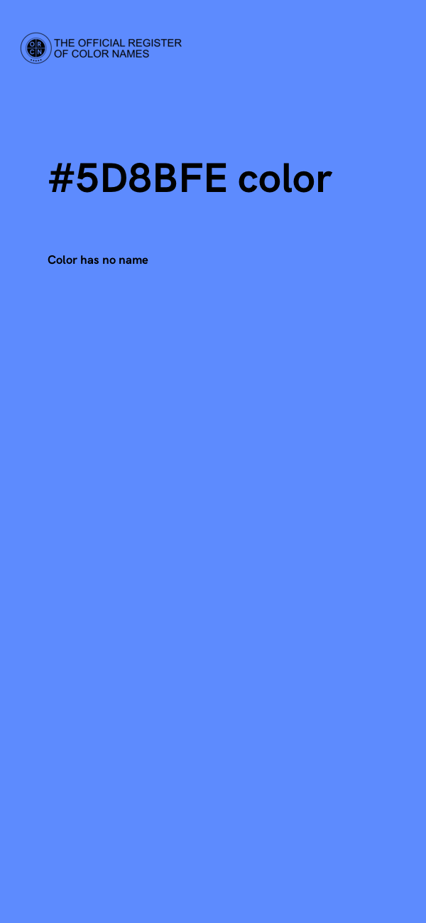 #5D8BFE color image