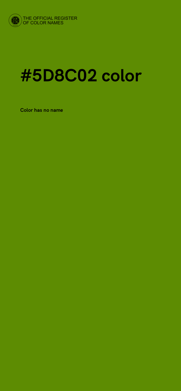 #5D8C02 color image