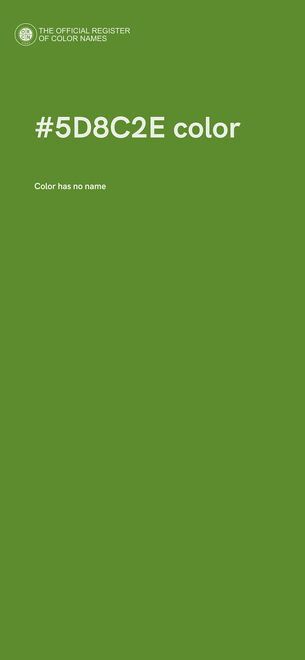 #5D8C2E color image