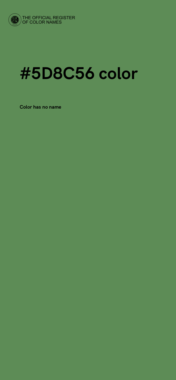 #5D8C56 color image