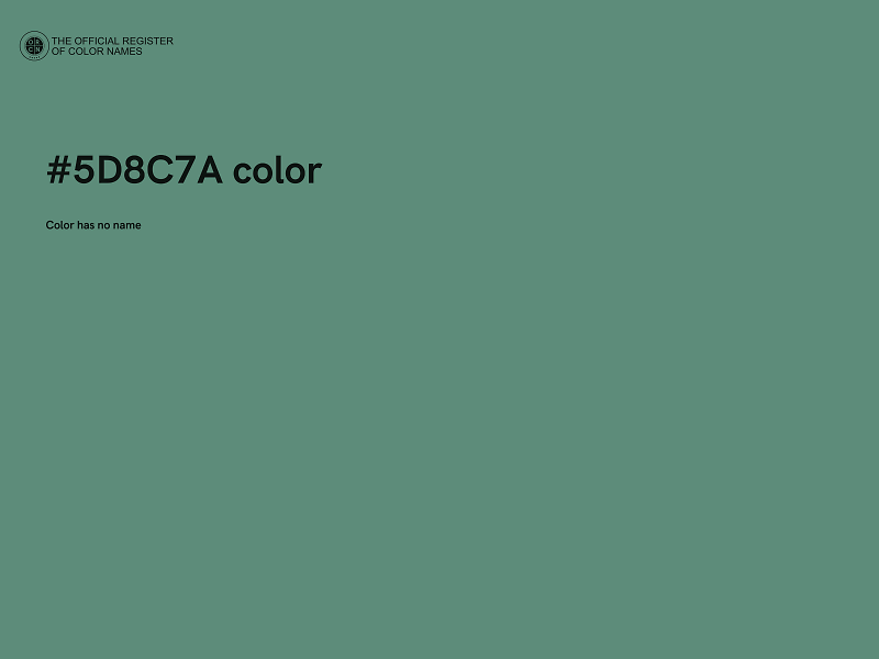 #5D8C7A color image