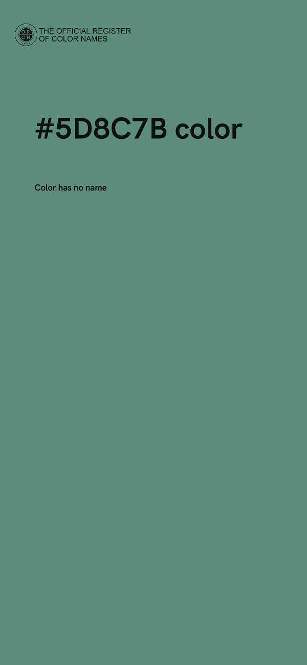 #5D8C7B color image