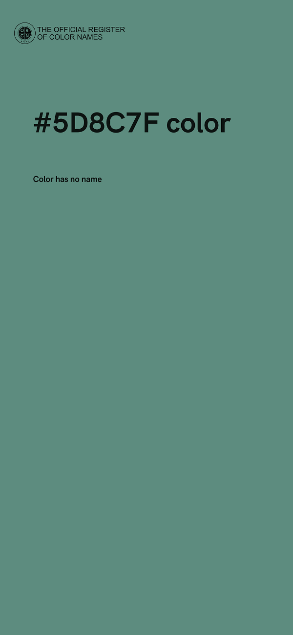 #5D8C7F color image