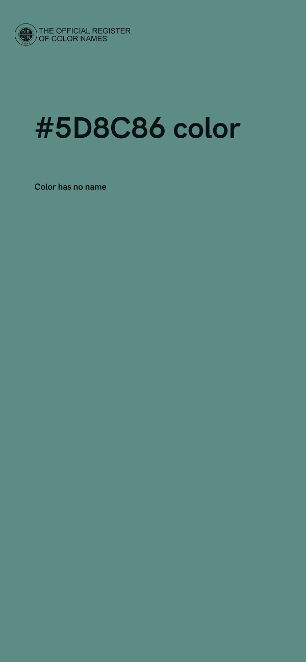 #5D8C86 color image