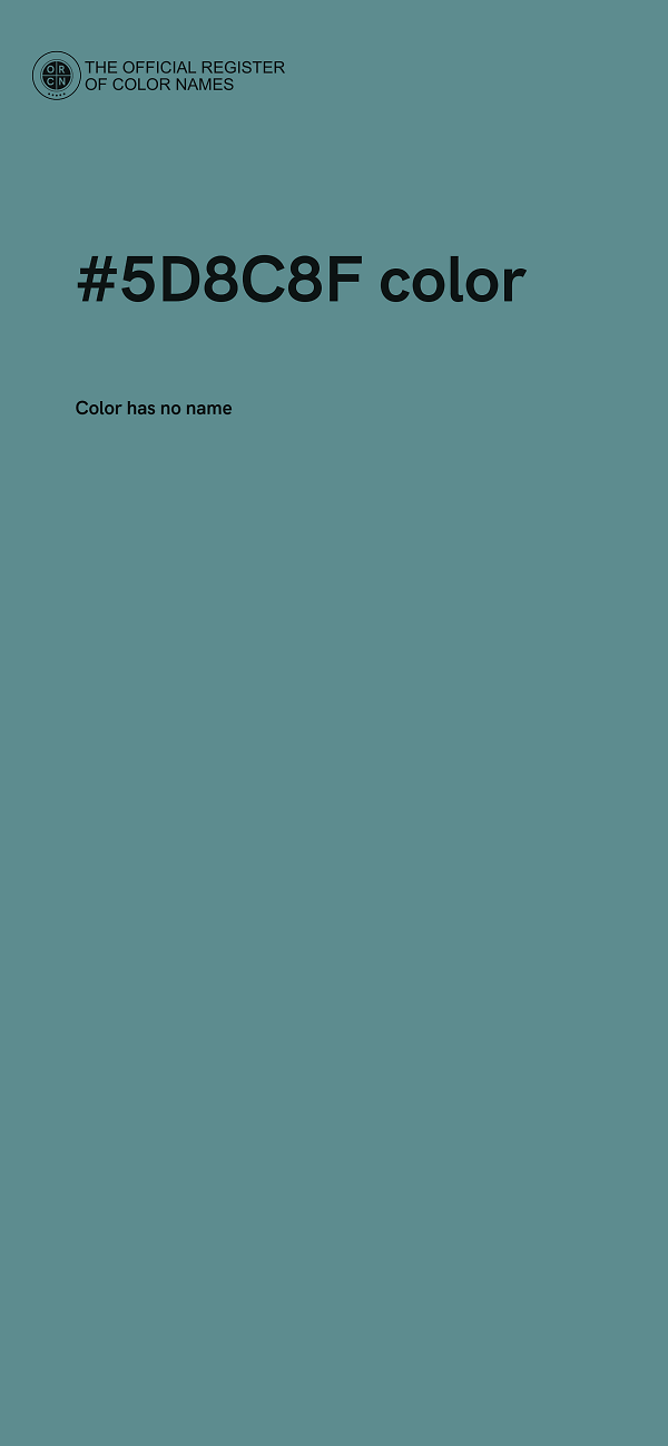#5D8C8F color image