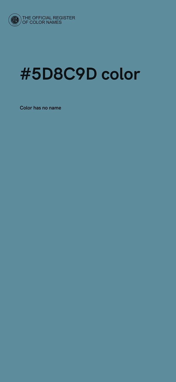 #5D8C9D color image