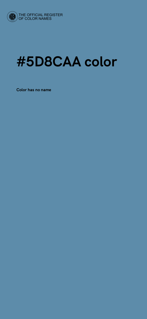 #5D8CAA color image