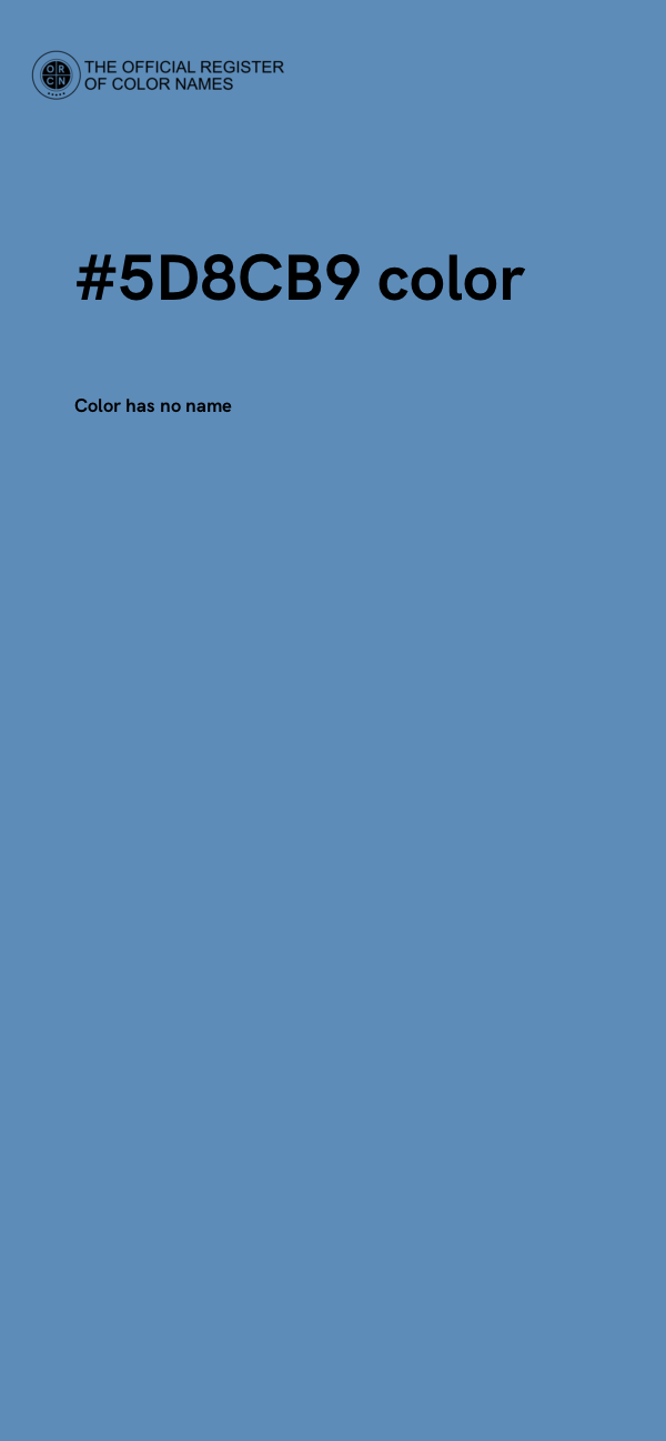 #5D8CB9 color image