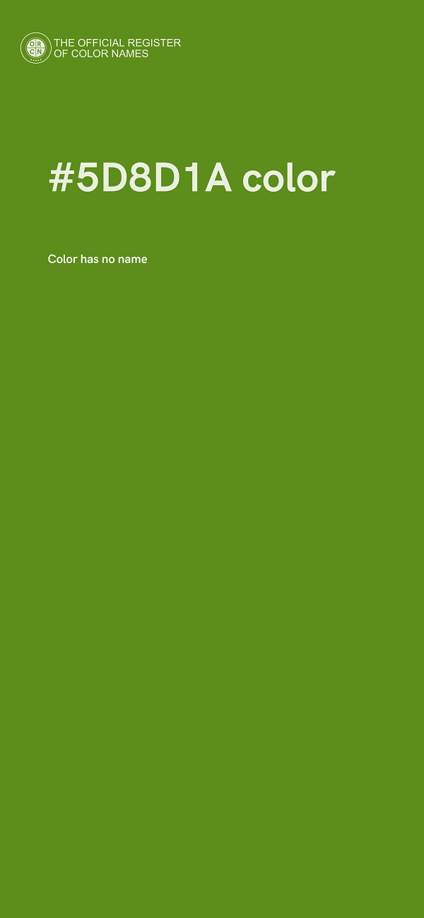 #5D8D1A color image