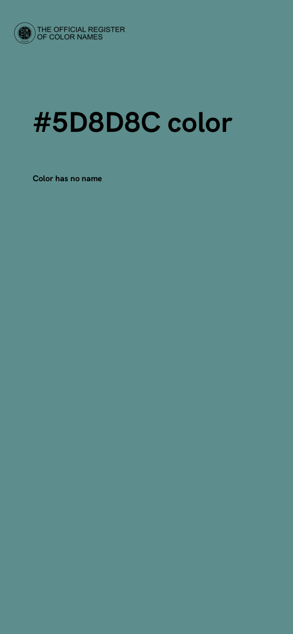 #5D8D8C color image