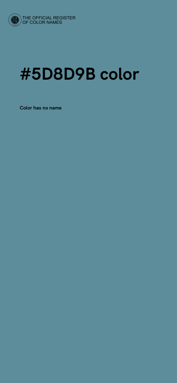#5D8D9B color image