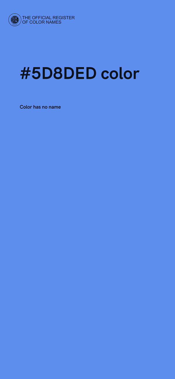 #5D8DED color image