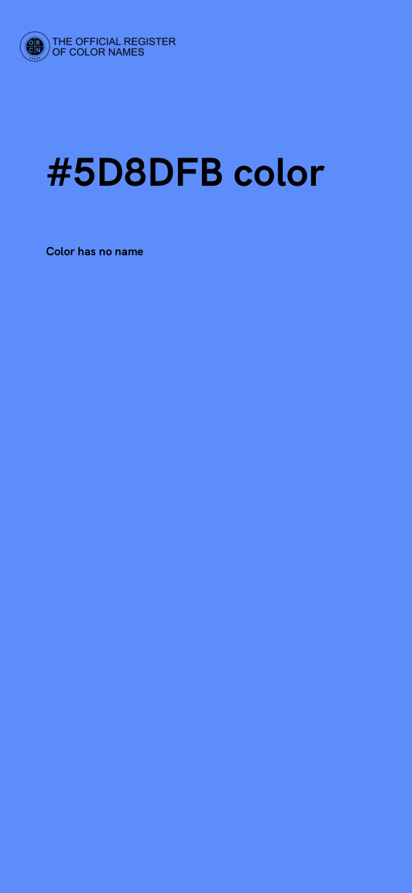 #5D8DFB color image