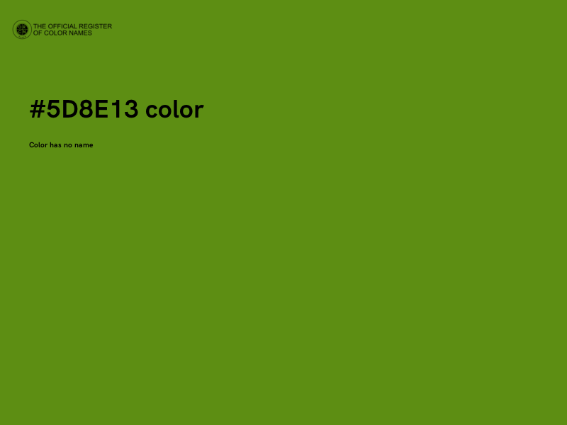 #5D8E13 color image