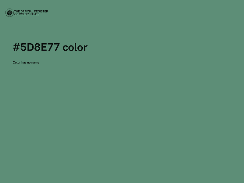 #5D8E77 color image