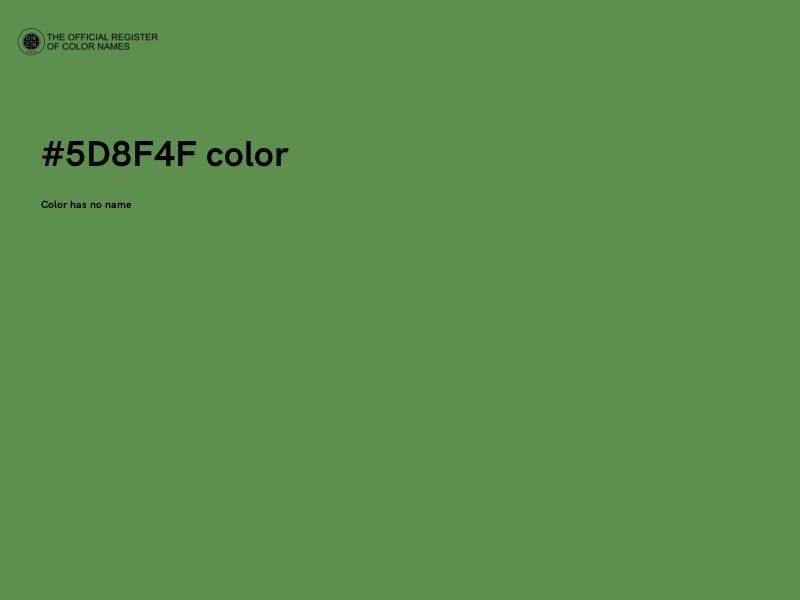 #5D8F4F color image